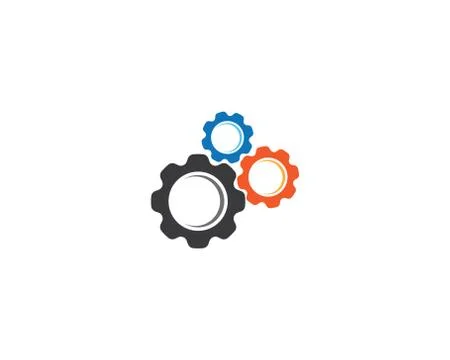 Gear symbol vector icon 库存插图