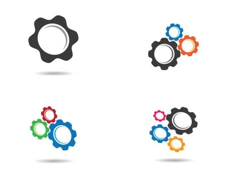 Gear symbol vector icon イラスト素材
