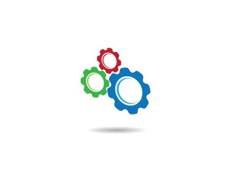 Gear symbol vector icon イラスト素材