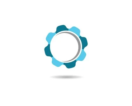 Gear symbol vector icon Stock Illustration