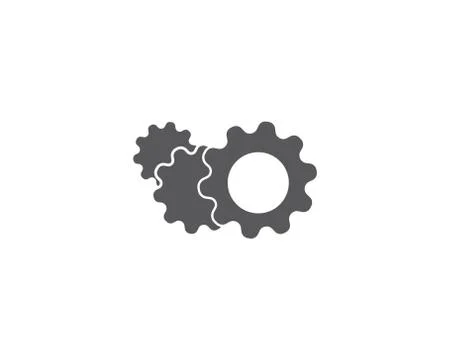 Gear symbol vector icon 库存插图