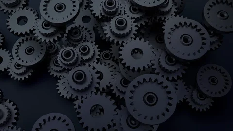 Gear system animation. Motion design of ... | Stock Video | Pond5