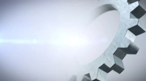 Gear system rotation chrome Video stock 52612344