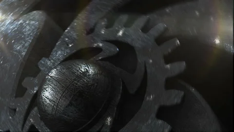 Gear system rotation Stock-Footage 89210418