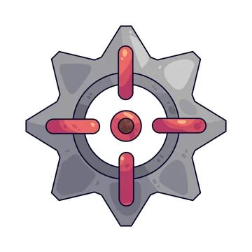Gear with Target illustration 스톡 일러스트