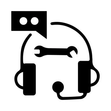Gear, technical, support, man, settings, technical support icon Stock Illustration