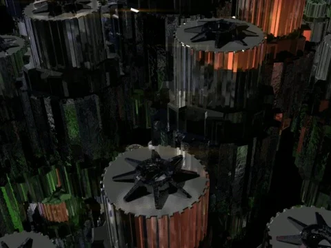 Gear Techno Rotation Stock Footage 792149