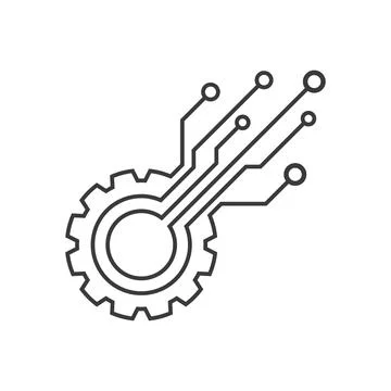 Gear technology logo Illustration