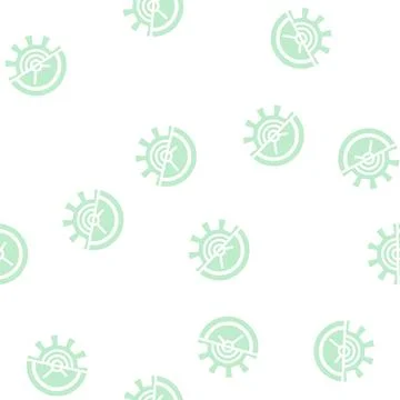 Gear time planning process glyph vector seamless pattern イラスト素材