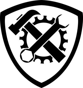 Gear, tools, locksmith, mechanic, logo, icon Stock Illustration