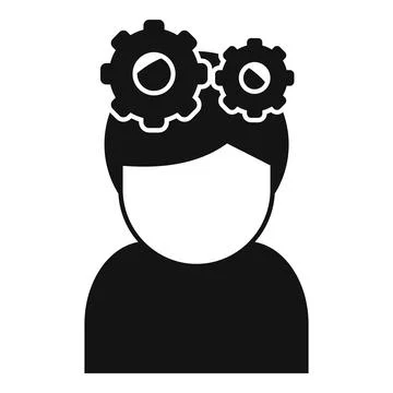 Gear values icon simple vector. Core value Stock Illustration