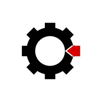 Gear vector design template illustration Stock Illustration