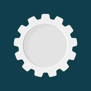 The gear vector has space to put text for business ideas. Can be used for inf Stock Illustration
