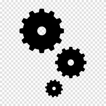 Gear vector icon eps 10. Gears isolated illustration. Vector illustration Stock Illustration