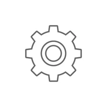 Gear vector icon Stock Illustration