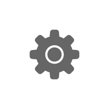 Gear vector icon Stock Illustration