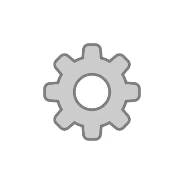 Gear vector icon Stock Illustration
