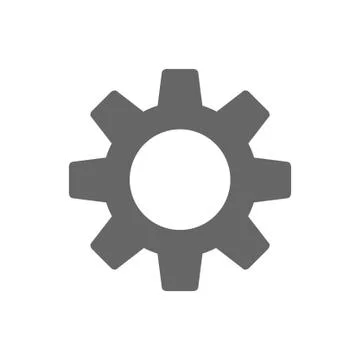 Gear vector icon Stock Illustration