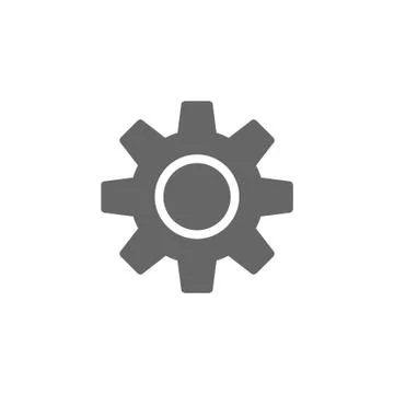 Gear vector icon Stock Illustration
