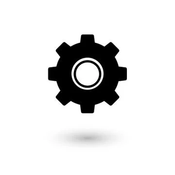 Gear vector icon Stock Illustration