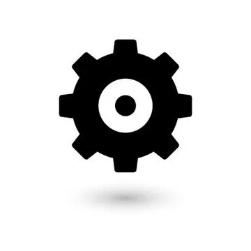 Gear vector icon Stock Illustration