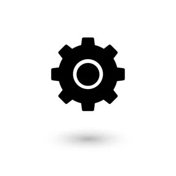Gear vector icon Stock Illustration