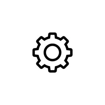 Gear vector icon Stock Illustration