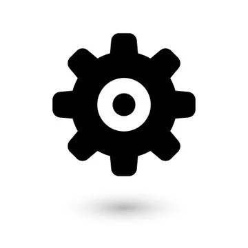 Gear vector icon Stock Illustration