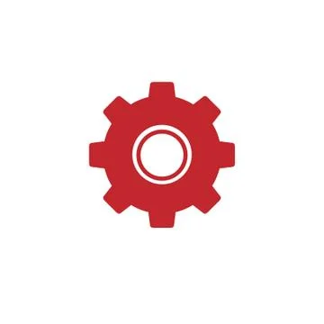 Gear vector icon Stock Illustration