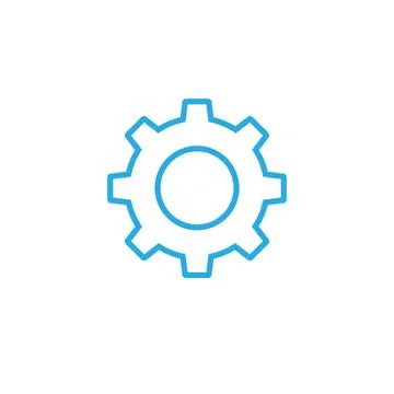 Gear vector icon Stock Illustration
