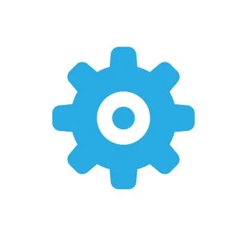 Gear vector icon Stock Illustration