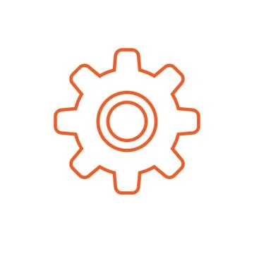Gear vector icon Stock Illustration