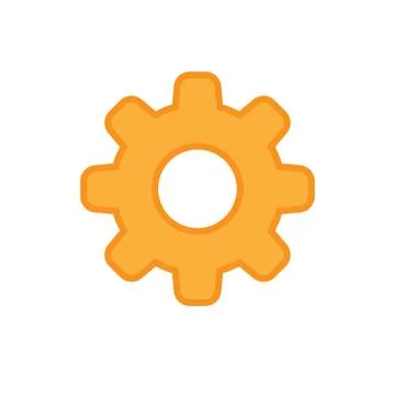 Gear vector icon Stock Illustration