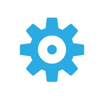Gear vector icon Stock Illustration