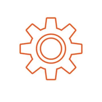 Gear vector icon Stock Illustration