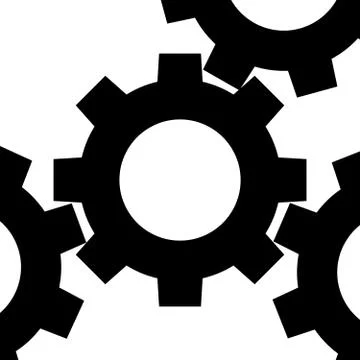 Gear vector icon Stock Illustration