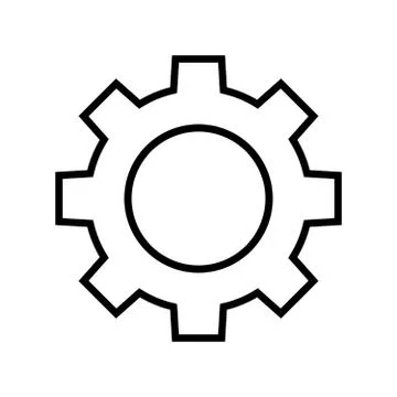 Gear vector icon Stock Illustration