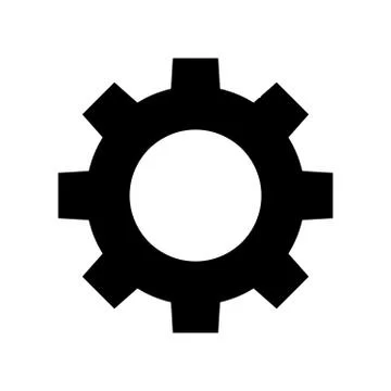 Gear vector icon Stock Illustration