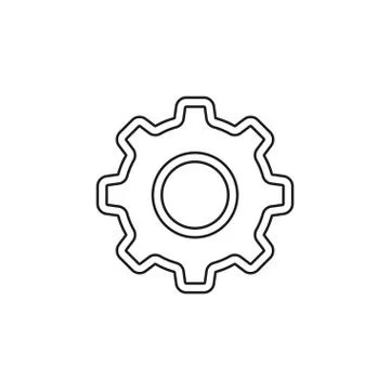 Gear vector icon Stock Illustration