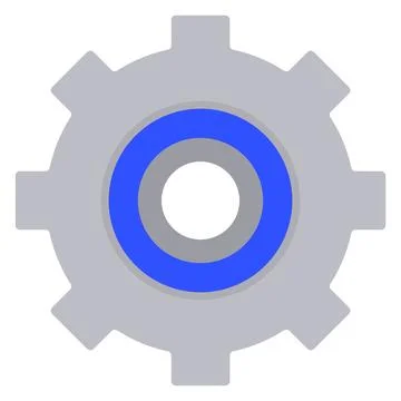 Gear vector icon Illustration