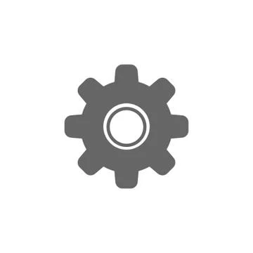 Gear vector icon, settings symbol Stock Illustration
