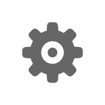 Gear vector icon, settings symbol Stock Illustration