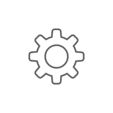 Gear vector icon, settings symbol イラスト素材