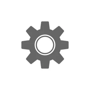 Gear vector icon, settings symbol Stock Illustration