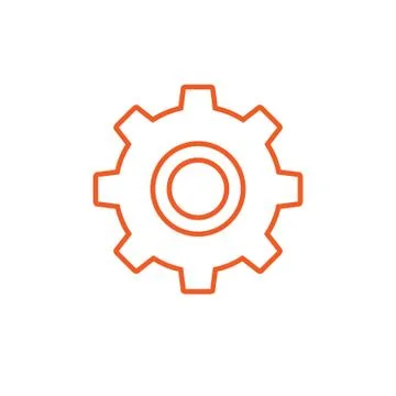 Gear vector linear icon Stock Illustration