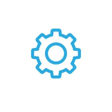 Gear vector linear icon Stock Illustration