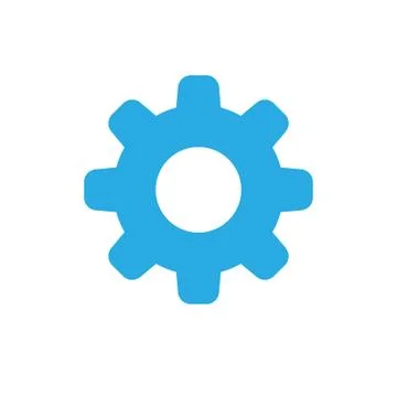 Gear vector linear icon Illustrazione stock