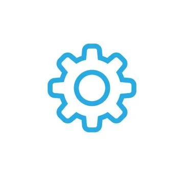 Gear vector linear icon Stock Illustration