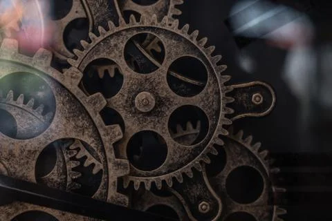 Gear in watch Stock Photos
