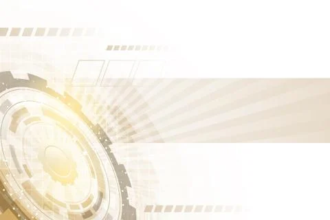 Gear wheel on abstract technological vector business background. Illustrazione stock